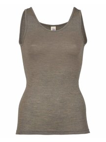 Engel Natur Sleeveless women's top wool/silk - Brown