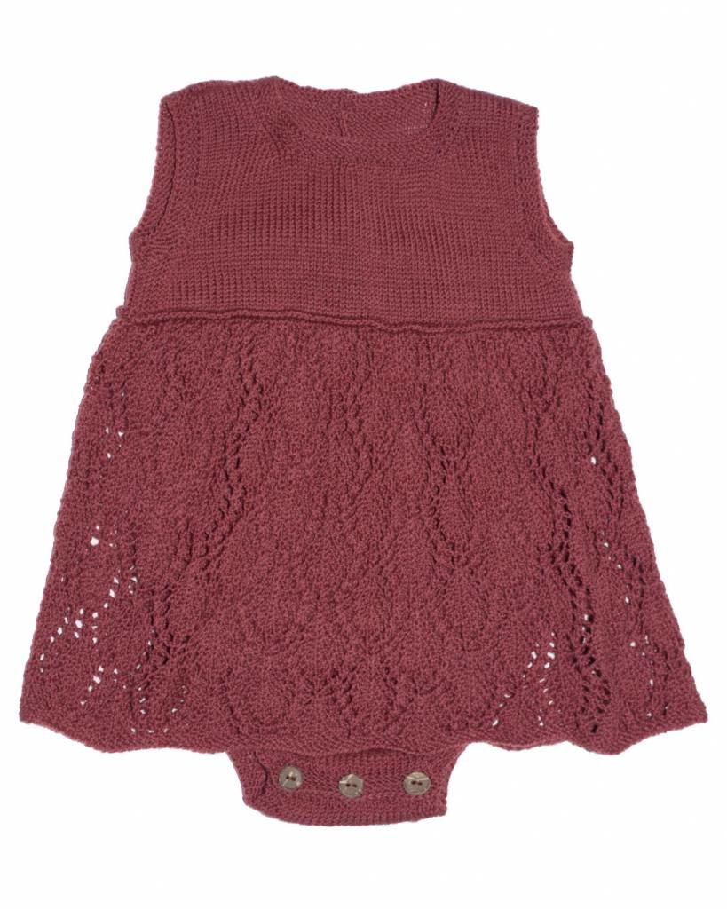 burgundy baby romper