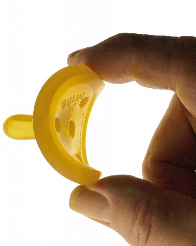 Goldi Natural Rubber Soother/Pacifier Oval XS: Relaxing! | Ziloen - Ziloen