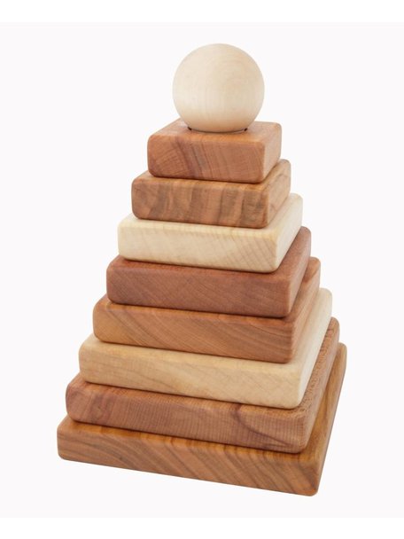 Wooden Story Pyramid - natural