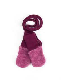 Cosilana Mittens Wool Fleece - Burgundy