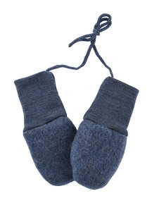 Engel Natur Mittens Wool Fleece - Navy