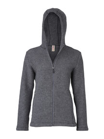 Engel Natur Women's jacket wool fleece - grey