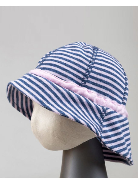 Joha Summer hat - pink striped