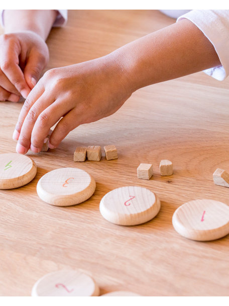 Grapat Wooden Coins to count