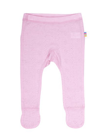 Joha Wool/silk baby legging ajour - Pink