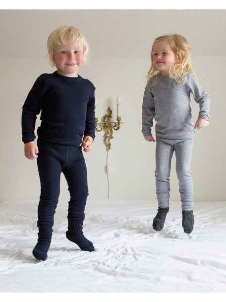 Joha Kids leggings from wool - Dark blue