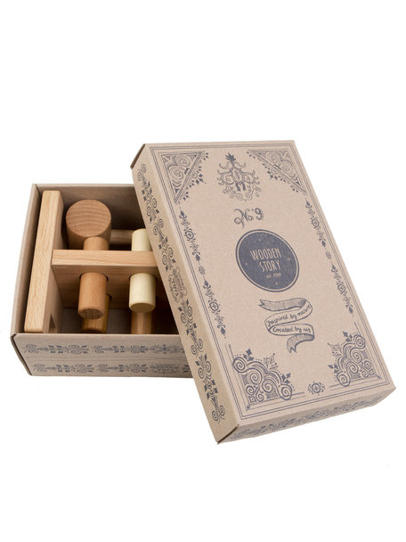 Wooden Story Pound-a-peg - natural