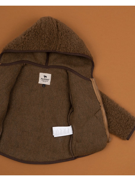 Alwero Jacket teddy plush - brown