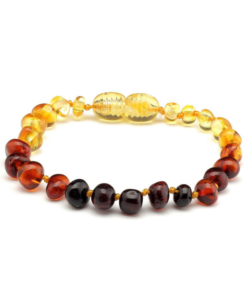 Rainbow Baby' Baltic Amber Teething Necklace - MacRae Naturals