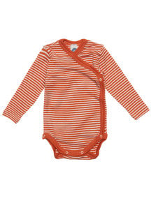 Cosilana Baby Wrap Body Striped Wool/Silk - Orange