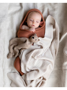 Hvid Baby cocoon merino wool - brick