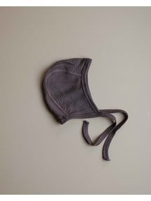 Unaduna Baby bonnet - deep taupe