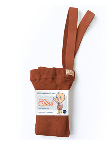 Silly Silas Retro Ribbed Shorty Tights - Cinnamon Silly Silas Retro Ribbed Shorty Tights - Cinnamon