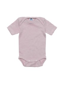 Cosilana Short Sleeved Baby Body Wool/Silk/Cotton - Pink