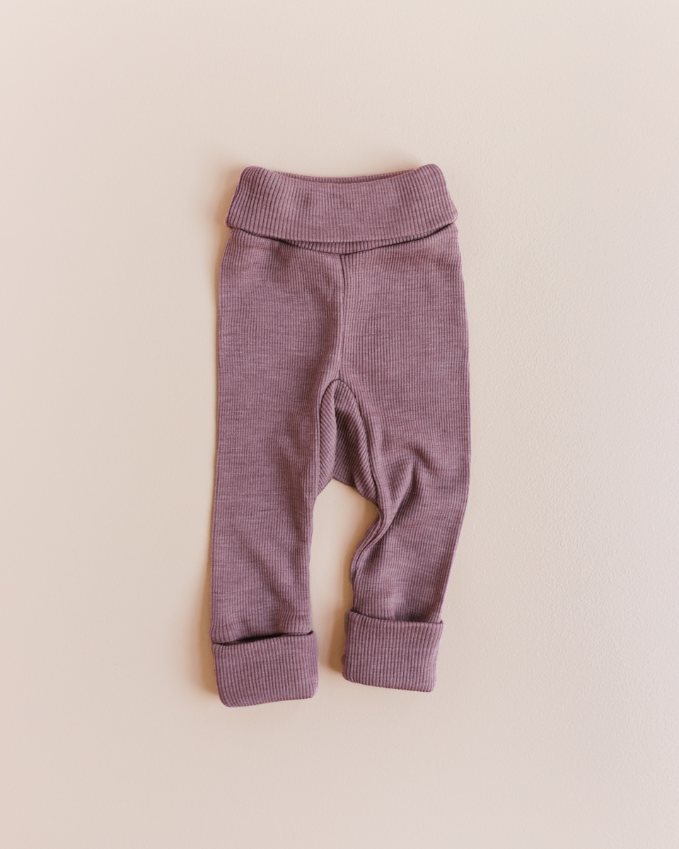 Newborn Pants W. Feet Clay - Serendipity → Luksusbaby.com