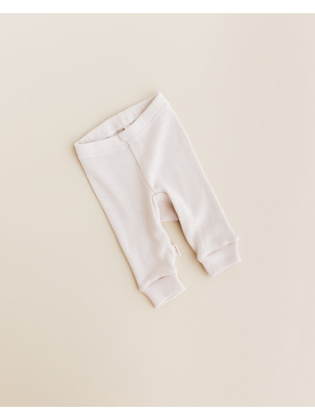 Unaduna Baby leggings tiny rib wool - mazarin