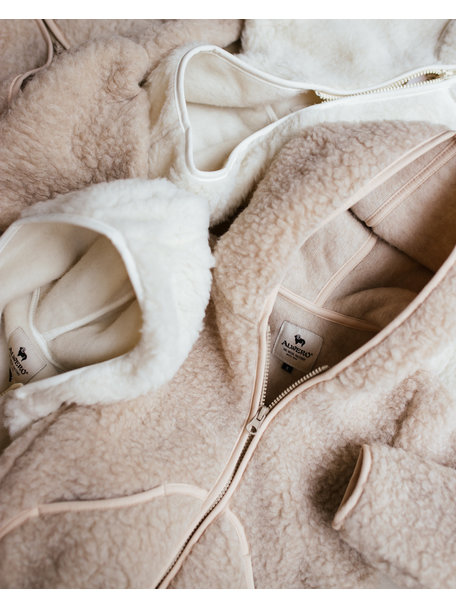 Alwero Jacket teddy plush - beige