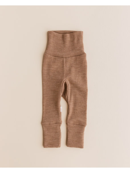 Unaduna Baby pants tiny rib wool 2 in 1 feet - semla