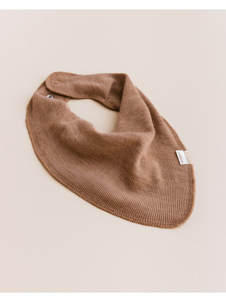 Unaduna Bib scarf tiny rib wool - semla