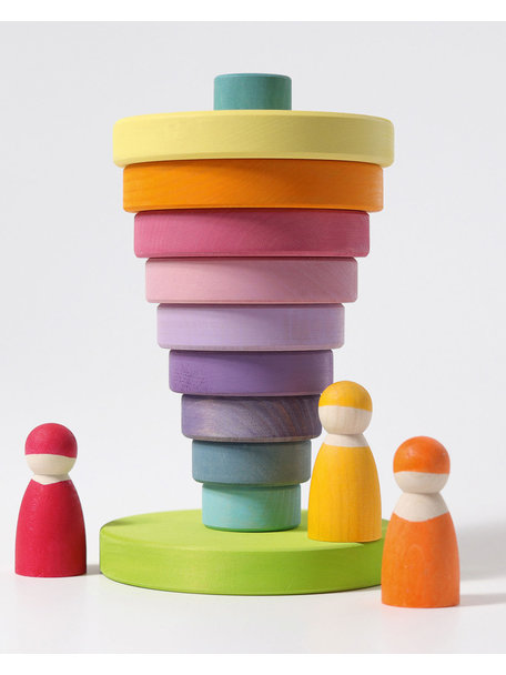 Grimm's stacking tower - rainbow