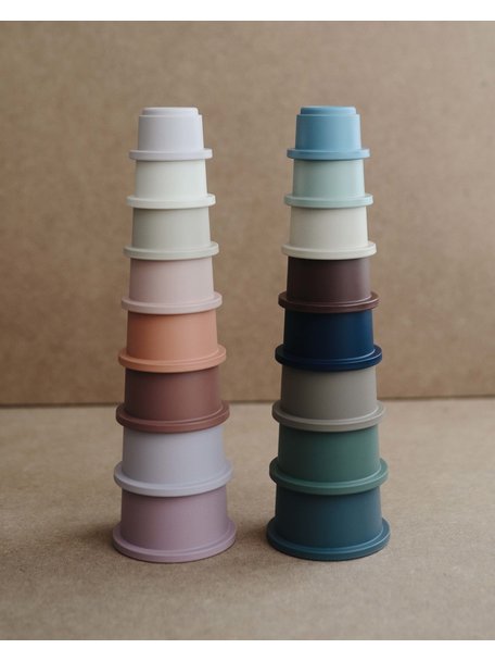 Mushie Stacking cups - pastel