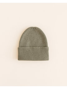 Hvid Beanie Fonzie newborn - artichoke