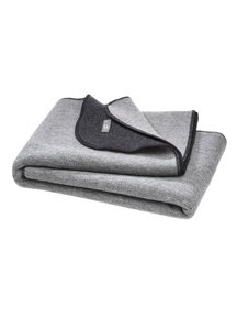 Disana Wool double face blanket - anthracite/grey