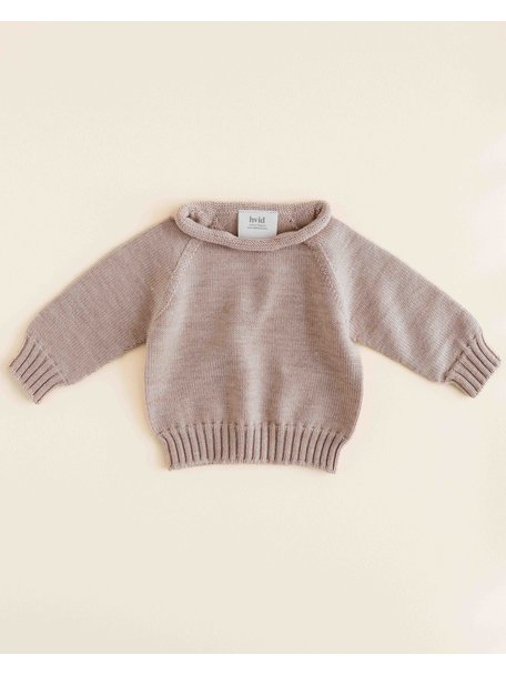 Hvid Wool sweater Georgette - sand