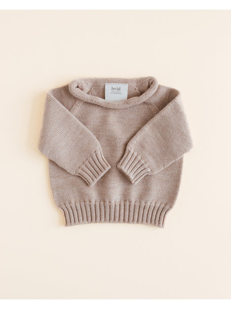 Hvid Wool sweater Georgette - sand