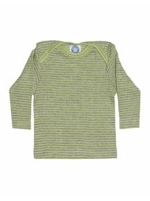 Cosilana Baby Top Striped Wool/Silk/Cotton - Green/Purple