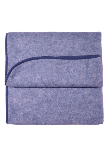 Cosilana Wool Fleece Blanket -  Navy