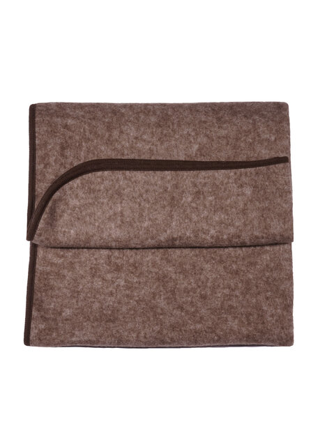 Cosilana Wool Fleece Blanket -  Brown