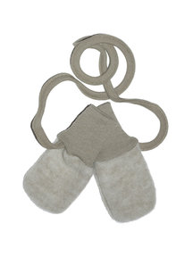 Cosilana Mittens Wool Fleece - Beige