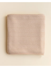 Hvid Merino wool blanket Freddie - oat