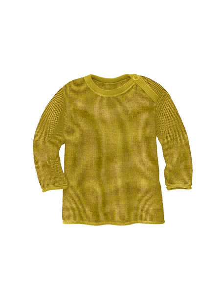 Disana Baby Sweater Organic Merino Wool - Curry/Gold