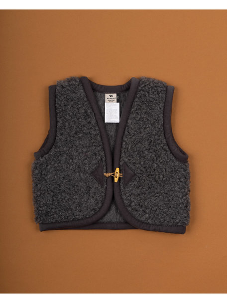 Alwero Alpen Vest Wool - coal