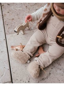 Alwero Wool plush booties (Ziloen exclusive) - beige