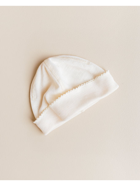 Unaduna Baby hat pointelle wool/silk - munkki