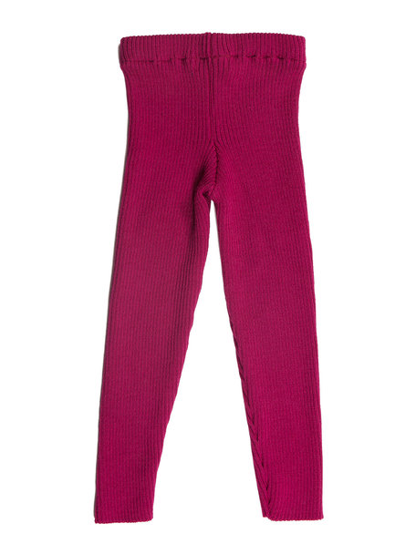 Reiff Wool ribbed leggings - pink