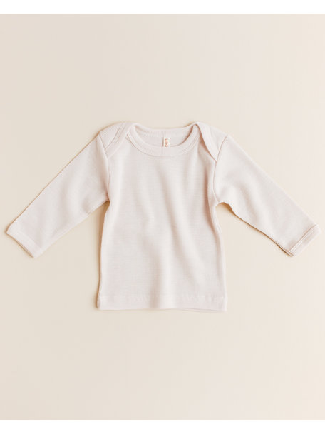 Unaduna Baby blouse tiny rib wool - mazarin