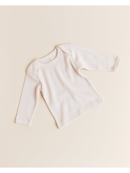 Unaduna Baby blouse tiny rib wool - mazarin