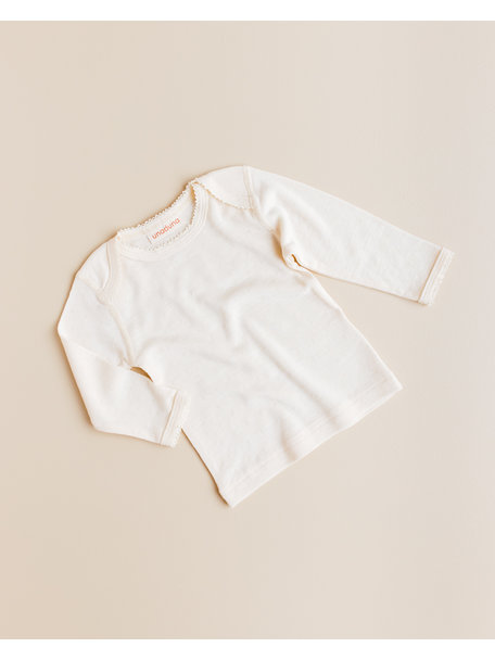 Unaduna Baby blouse pointelle wool/silk - munkki