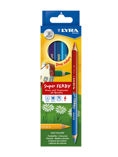 Lyra Super ferby duo pencils - 6 pcs