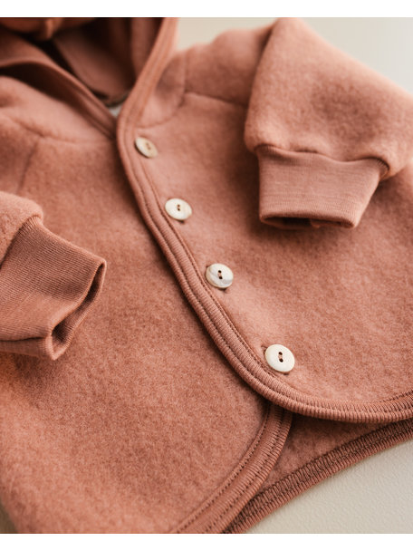 Unaduna X Engel Wool Fleece Jacket - sienna clay