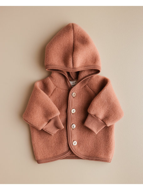 Unaduna X Engel Wool Fleece Jacket - sienna clay