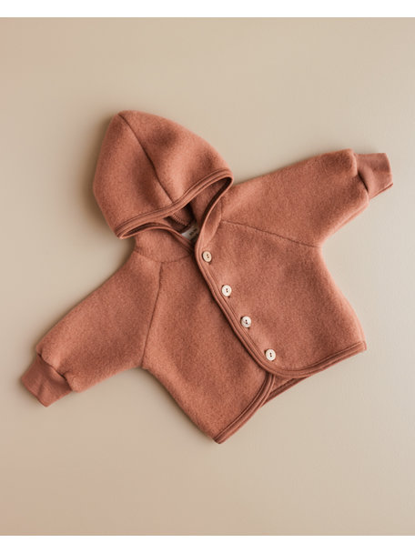 Unaduna X Engel Wool Fleece Jacket - sienna clay