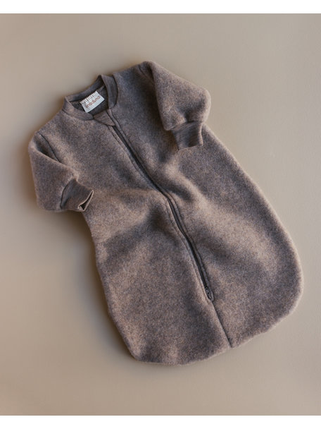 Unaduna X Engel Sleeping bag merino wool fleece - walnut