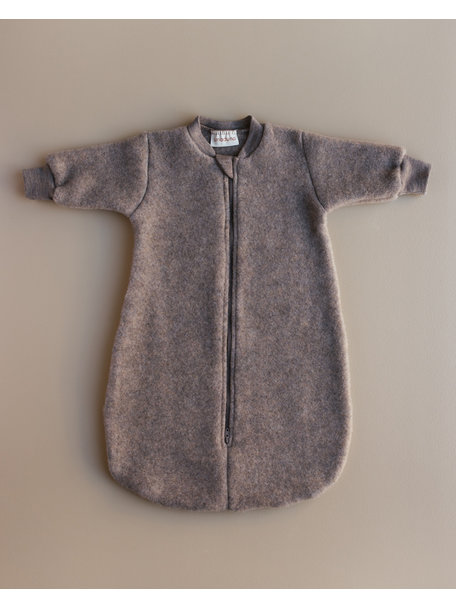 Unaduna X Engel Sleeping bag merino wool fleece - walnut