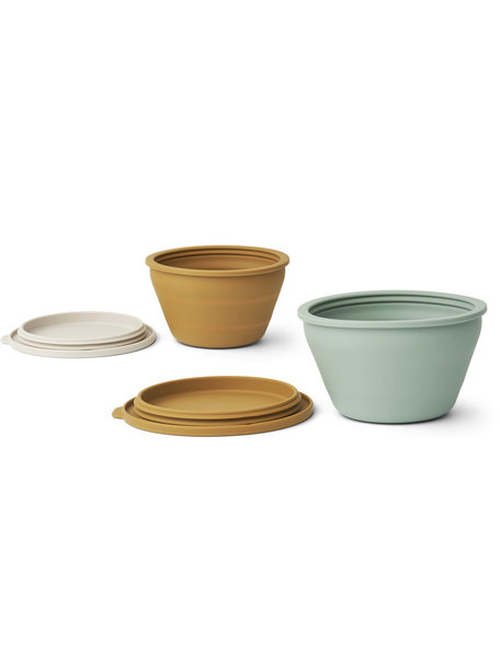 Liewood Foldable bowls 2 pcs - caramel